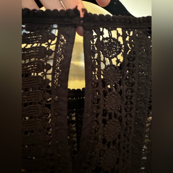 Gerard Darel black lace top with built in camisole - Picture 5 of 10